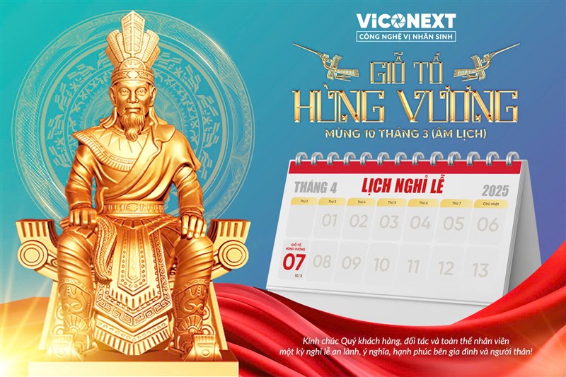 THÔNG BÁO NGHỈ LỄ GIỖ TỔ HÙNG VƯƠNG 2025