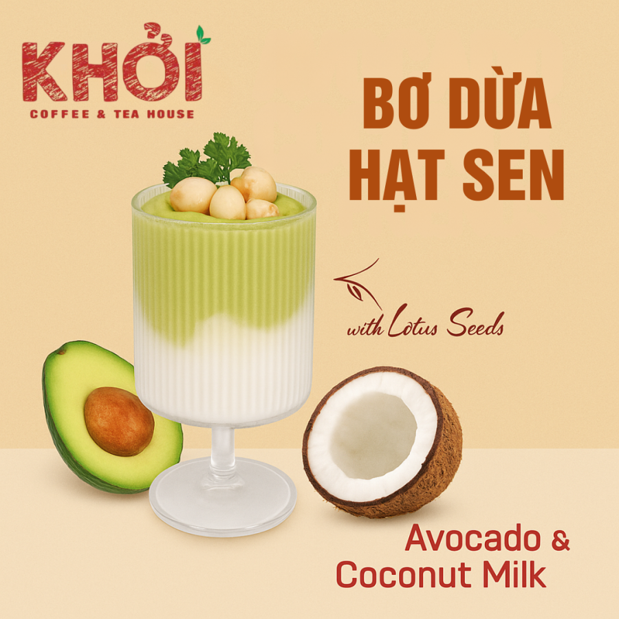 Bơ dừa hạt sen