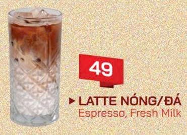 Latte nóng/đá