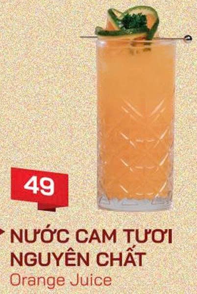 Nước cam tươi nguyên chất