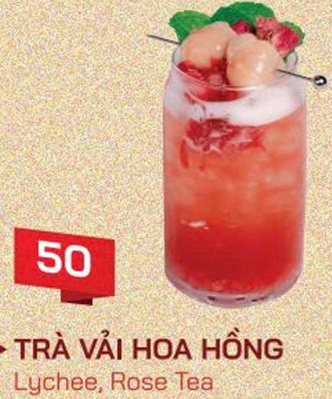 Trà vải hoa hồng