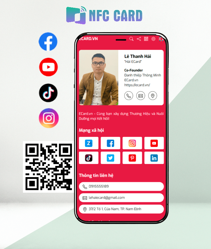Đổi mới cách bạn chia sẻ thông tin liên hệ chỉ với một chạm bằng công nghệ NFC