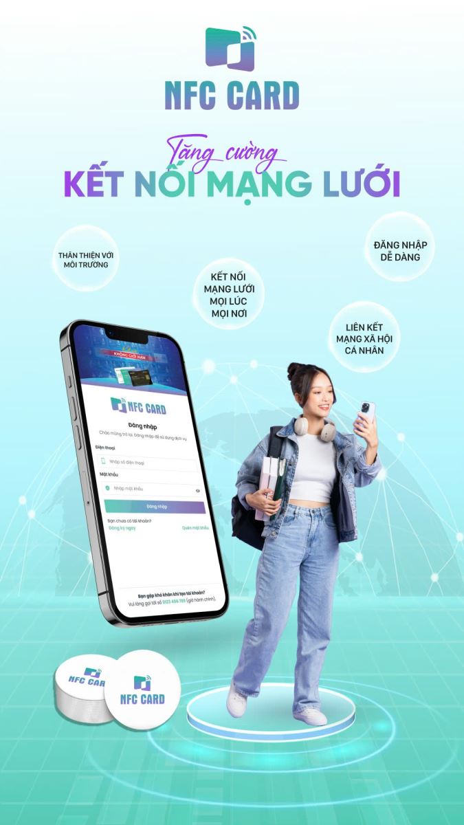 Mở rộng mạng lưới quan hệ, kết nối với khách hàng tiềm năng với NFC Card